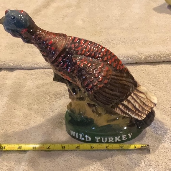 Vintage Austin Nichols wild turkey ceramic decanter empty number seven - Picture 7 of 10